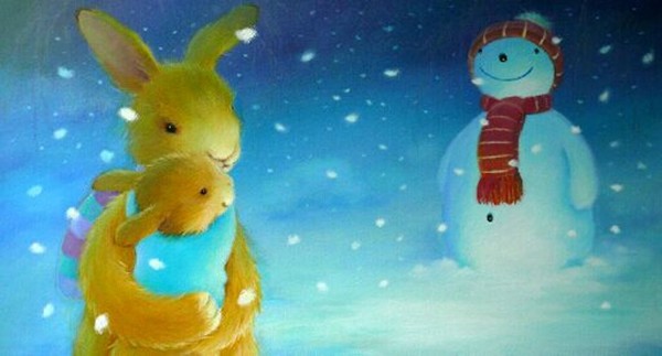 Rabbits In The Snow