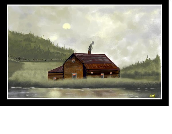 Foggy Cabin