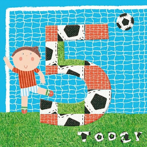 Five Birthday Boy Football