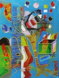 pequenaTELA ACRILICA MISTA 140X30- BE YOU