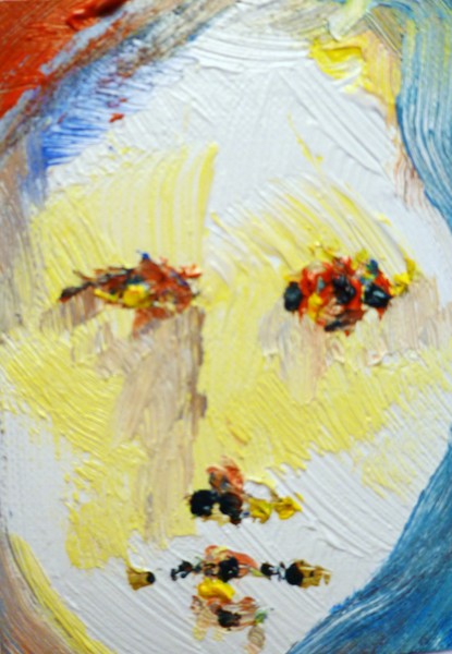 Face, Oil, 10, ACEO by Strongwater Branching