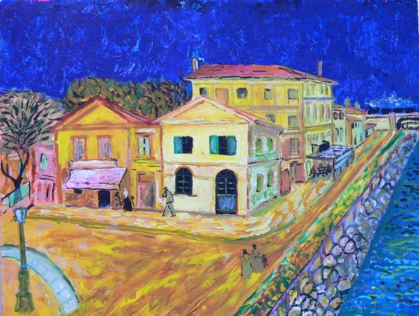 the yellow house