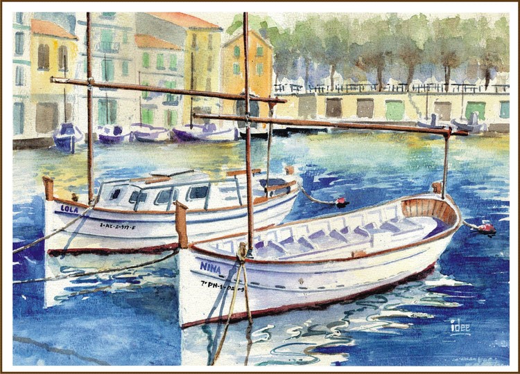 A calm marina