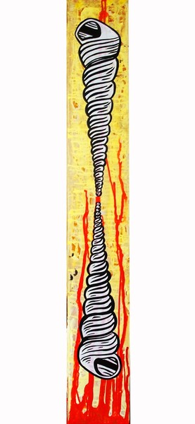 02 130 x 19 cm acrilico sobre plancha de madera Pa