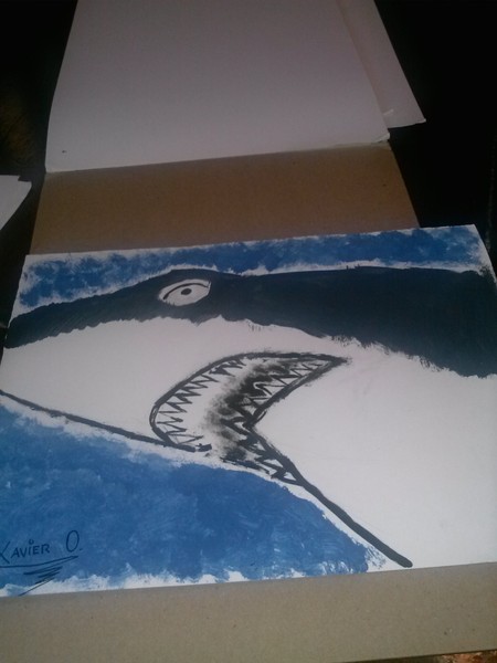shark painting