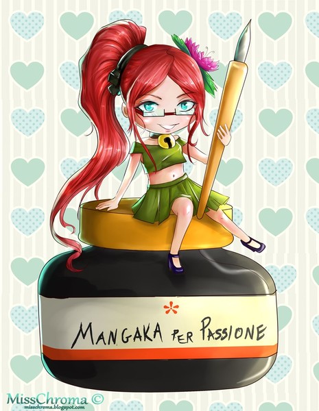 fan art mascotte mangaka x passione