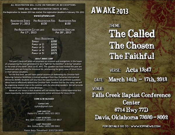 Awake 2013 Brochure (Cover)