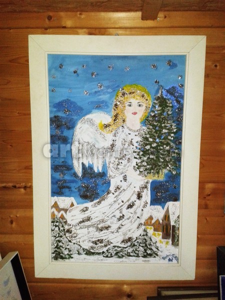Angel with Cristmastree