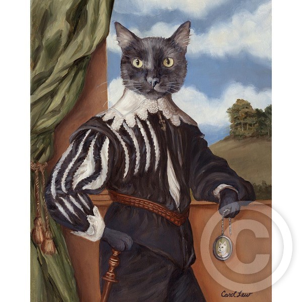 Black Renaissance Cat