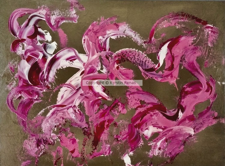 Pink on Beige