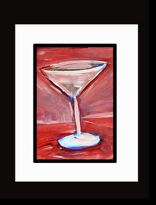 martini in red