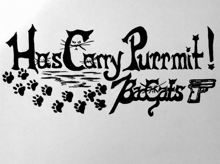 Logo for Carry Purrmit! 7BadCats!!