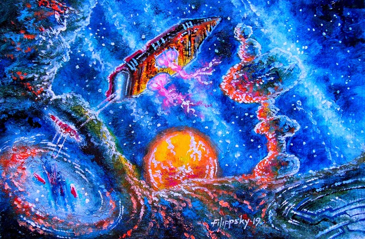 Cosmic currents.