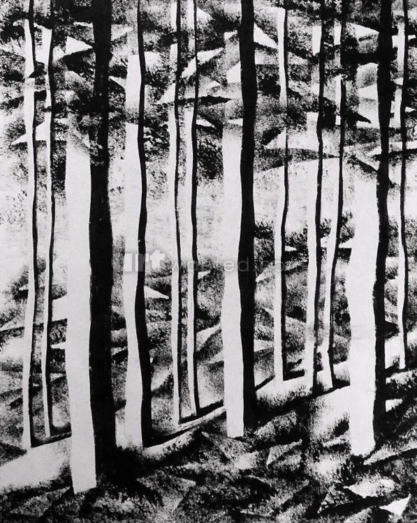 Realistically abstract forest