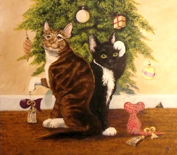 Cats love Christmas