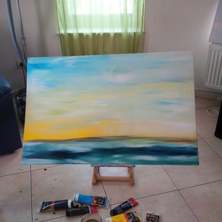 19092015 seapainting acrylicpainting  art artwork artist artofinstagram artistic artistsoninstagram