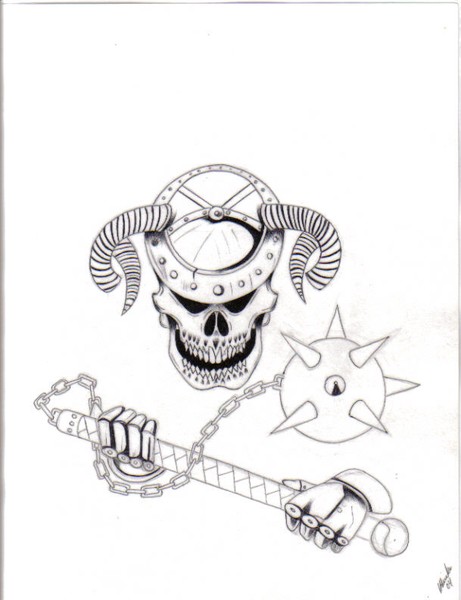 Skull Ball & Chain