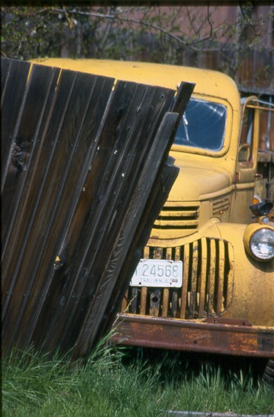Truck and Fence
