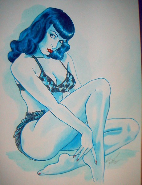 Betty in Blue