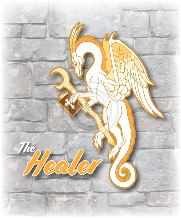 DnD Dragon Healer Design