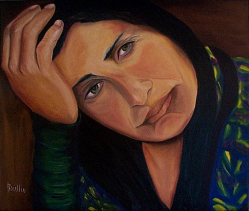 A women's face