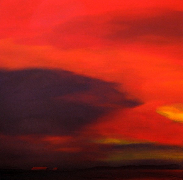 Colourful evening in the polder