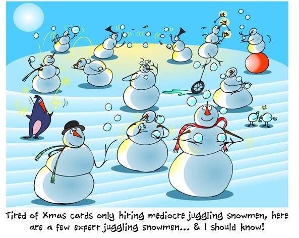 Expert Juggling Snowmen