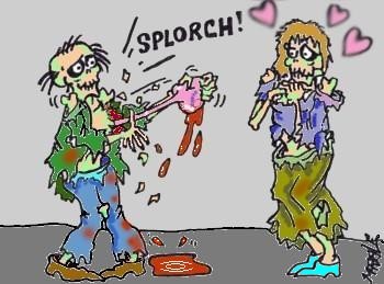 A zombie valentine