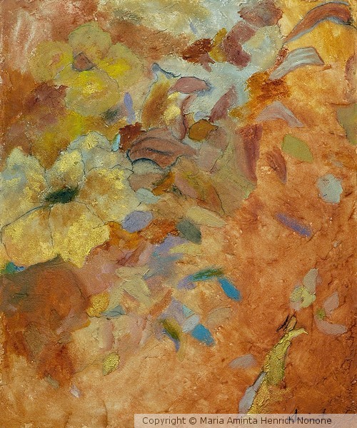 abstract with flowers