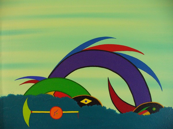 *FEATHERS AND TOMAHAWK* in the Native American style