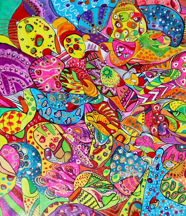 colorful abstract art by Veera Zukova