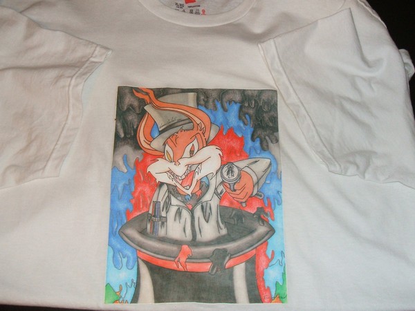 EVIL bunny t-shirt  Rainn Designs
