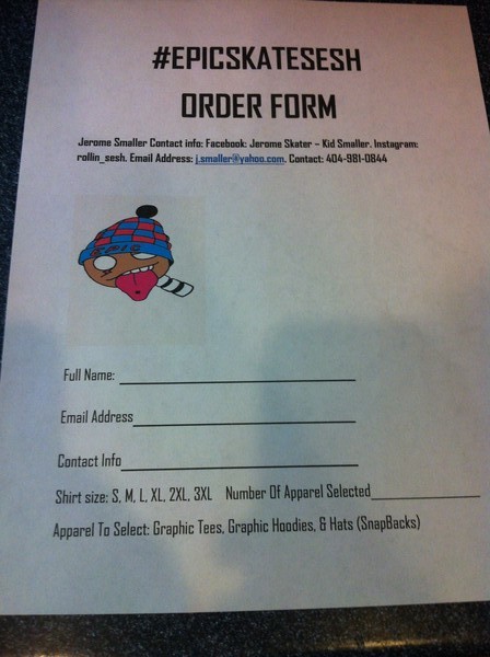 #EPICSKATESESH order forms