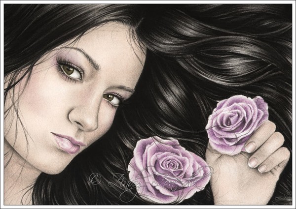 Flower Girl Purple Rose