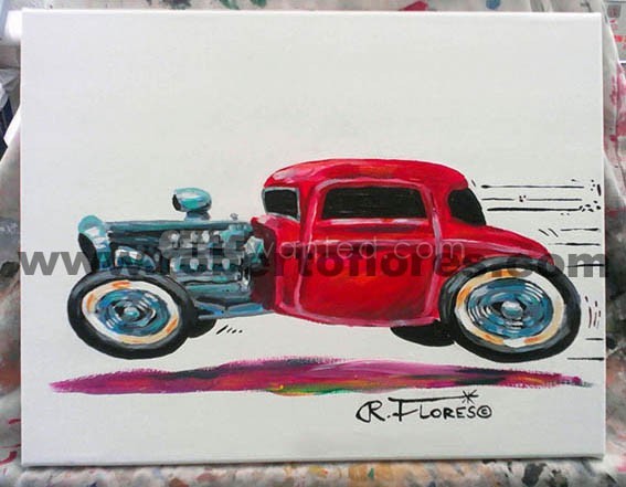 Custom hot-rod old school