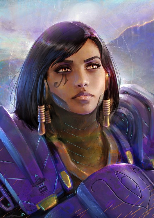 Pharah Portrait - Overwatch Fanart