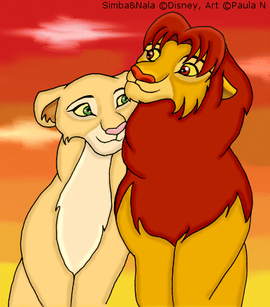 Simba & Nala from The Lion King
