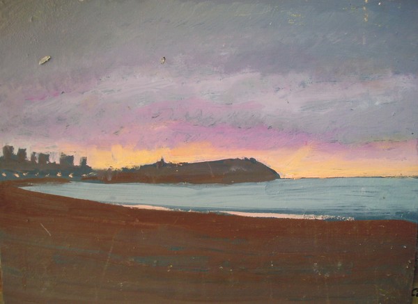 Playa en ocaso