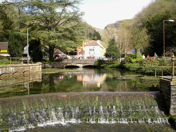 The weir at Cheddar Gorge