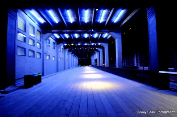 Blue Tunnel - Chelsea NYC -- High Line