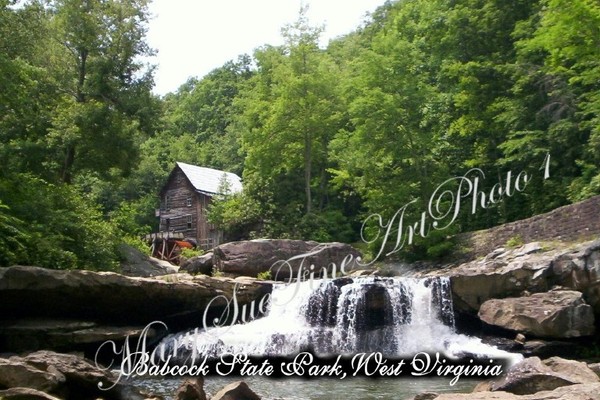 WATERFALL AT BABCOCK STATE PARK, WV