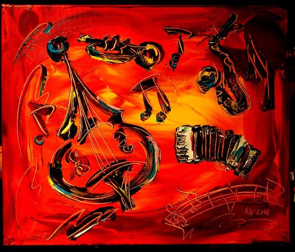JAZZ Giclee on Canvas