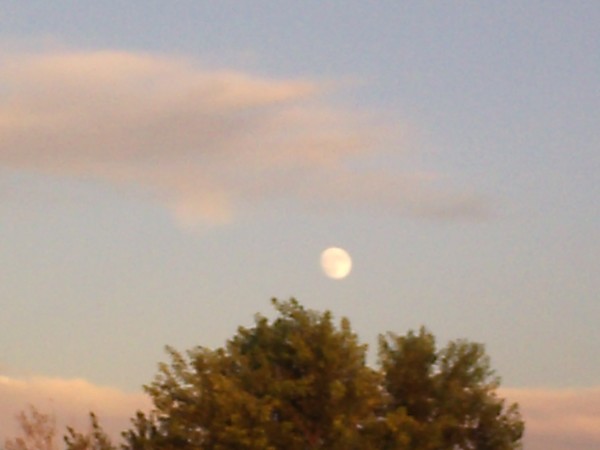 FULL MOON @ SUNSET