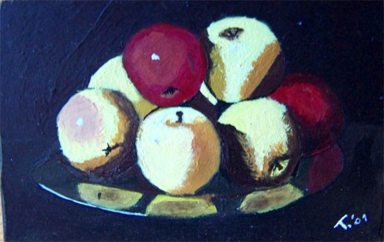 Still life of apples
