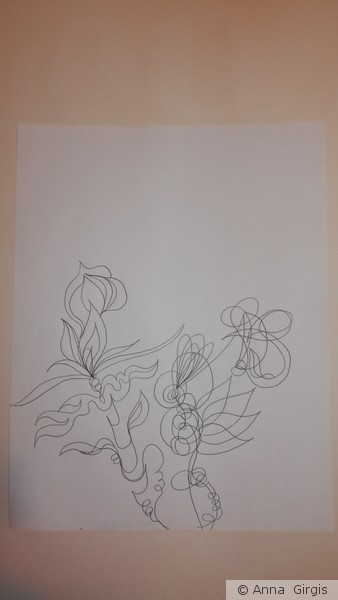 unfinished 1st layer drawing