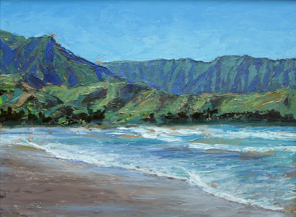 Hawaii Beaches Original Knife Painting