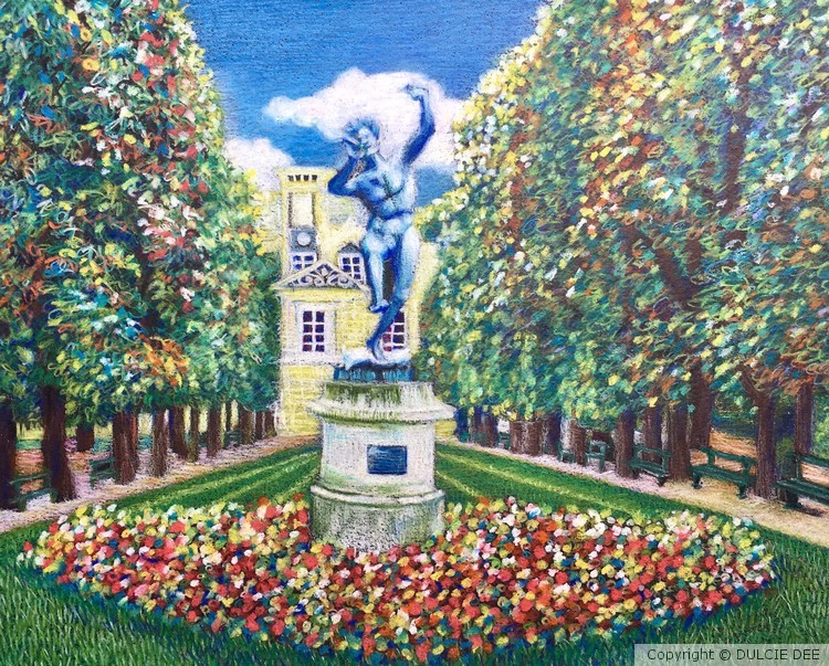 LE FAUN DANSANT A LE JARDIN DU LUXEMBOURG