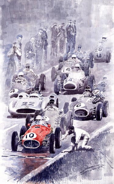 Last Control Maserati 250 F France GP 1954