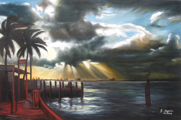 Haulover Marina at dusk