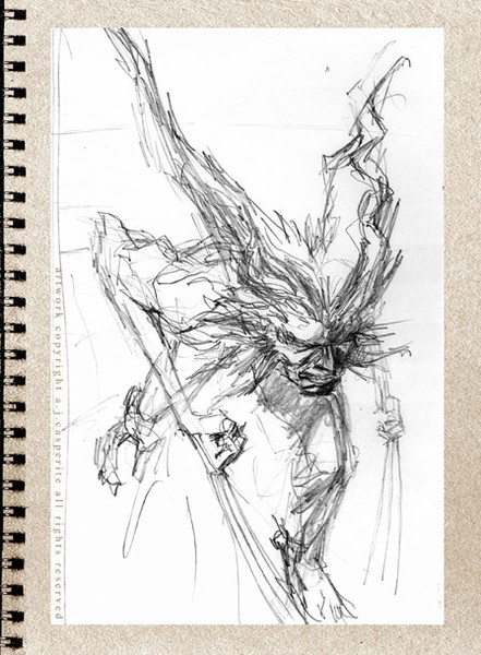 WOLVERINE TEMPEST SKETCHES 3